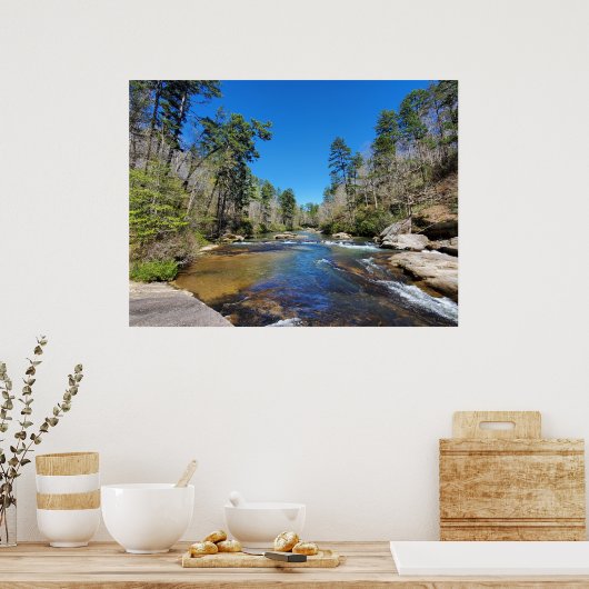 風光明媚な川 ポスター (キッチン)