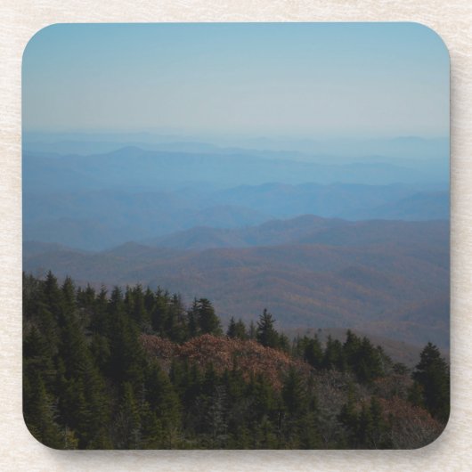 風光明媚な感動的山間写真イメージ コースター (正面)