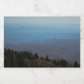 風光明媚な感動的山間写真イメージ フードラベル (シングルラベル)