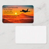 風光明媚な旅行の専門家エージェントの名刺 名刺 (正面/裏面)