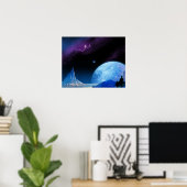 風光明媚な星雲(20 x 16) ポスター (ホームオフィス)