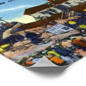 風光明媚な景色からの挨拶2 ポスター (角)