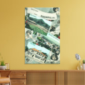 風光明媚な景色からの挨拶 キャンバスプリント (インサイチュ (リビング))