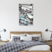 風光明媚な景色からの挨拶 キャンバスプリント (インサイチュ (寝室))