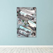 風光明媚な景色からの挨拶 キャンバスプリント (インサイチュ (ウッドフロア))