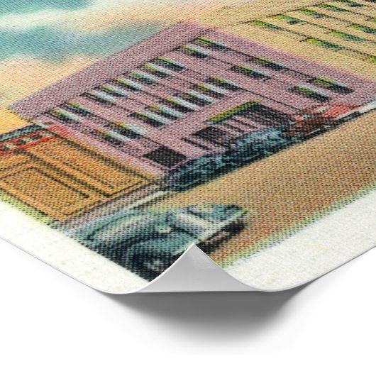 風光明媚な景色からの挨拶 ポスター (角)