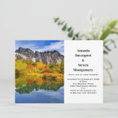 風光明媚な景観山岳レイクフォレ結婚スト 招待状 (スタンド正面)