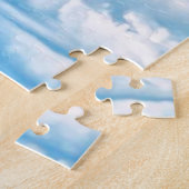 風光明媚な晴れた雲の背景 ジグソーパズル (側面)