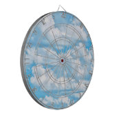 風光明媚な晴れた雲の背景 ダーツボード (正面左)