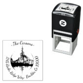 風光明媚な森の住所 セルフインキングスタンプ (インサイチュ)