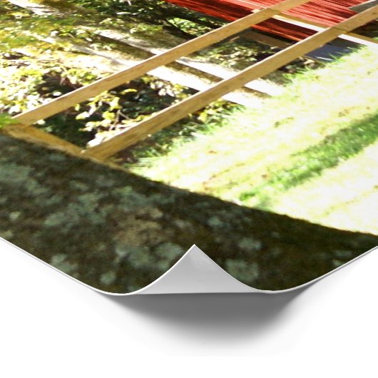 風光明媚な橋 ポスター (角)