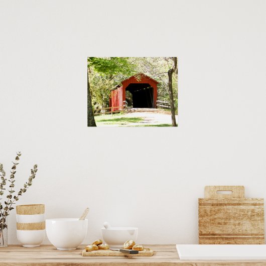 風光明媚な橋 ポスター (キッチン)