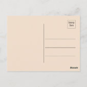 風光明媚な水彩山の春 ポストカード (裏面)