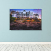 風光明媚な沿岸サンライズケープネディックメイン キャンバスプリント (インサイチュ (ウッドフロア))