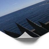 風光明媚な海ビュー ポスター (角)