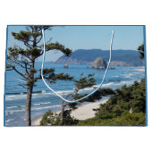 風光明媚な海ビーチシースケープ ラージペーパーバッグ (正面)