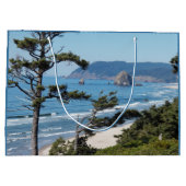 風光明媚な海ビーチシースケープ ラージペーパーバッグ (裏面)