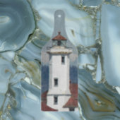 風光明媚な海岸灯台の写真 カッティングボード