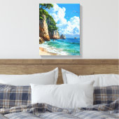 風光明媚な海岸風景 キャンバスプリント (インサイチュ (寝室))
