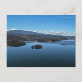 風光明媚な渓谷湖 ポストカード