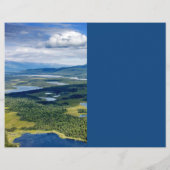 風光明媚な湖のデナリスクラップブック紙 (裏面)