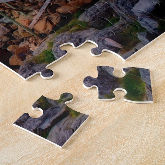 風光明媚な湖コテージフィヨルドノルウェートラベルアドベンチャー ジグソーパズル (側面)