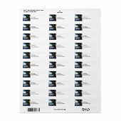 風光明媚な湖 ラベル (フルシート)