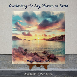 風光明媚な湾、水色、地球の天国 タイル