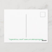 風光明媚な滝の夕日 ポストカード (裏面)