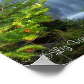 風光明媚な滝プリント ポスター (角)