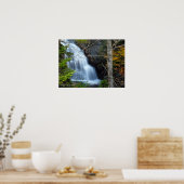 風光明媚な滝プリント ポスター (キッチン)