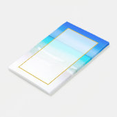 風光明媚な熱帯ビーチとターコイズ海 ポストイット (アングル)