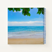 風光明媚な熱帯ビーチサンサンド&サーフ ノートブック (裏面)