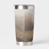 風光明媚な田園鉄道パーソナライズされた線路 保温保冷タンブラー (右面)