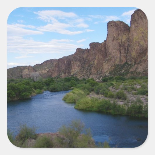 風光明媚な相模良湖 スクエアシール (正面)