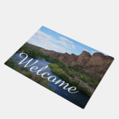 風光明媚な相模良湖 ドアマット (アングル)