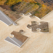 風光明媚な紅葉と山々 ジグソーパズル (側面)