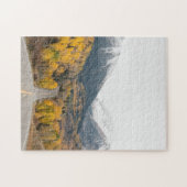 風光明媚な紅葉と山々 ジグソーパズル (横)