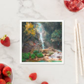風光明媚な自然ファンタジー滝 スタンダードカクテルナプキン (インサイチュ)