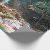 風光明媚な自然ファンタジー滝 ラッピングペーパー (角)