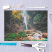 風光明媚な自然ファンタジー滝 薄葉紙 (クラフト)