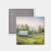 風光明媚な農村写真ファームハウスUSAカントリーサイド マグネット (正面/裏面)