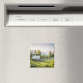 風光明媚な農村写真ファームハウスUSAカントリーサイド マグネット (インサイチュ (食洗機))