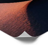 風光明媚な道路を乗り越えるオートバイ ポスター (角)