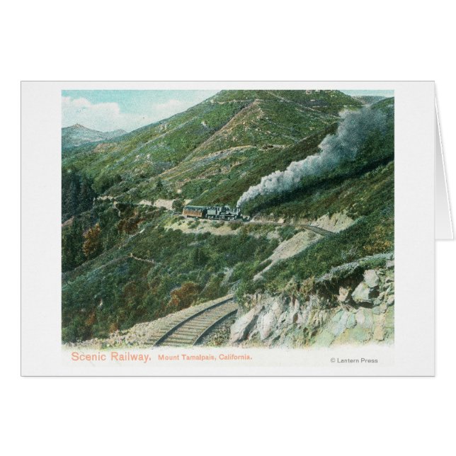 風光明媚な鉄道の景色カリフォルニア州タマルパイス (正面横)