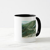 風光明媚な鉄道の景色カリフォルニア州タマルパイス マグカップ (正面右)