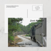 風光明媚な鉄道、石の山ジョージア ポストカード (正面/裏面)