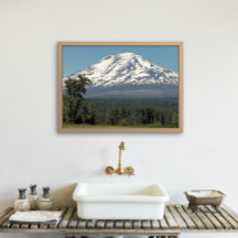 風光明媚な雪カバー山アダムス