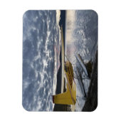 風光明媚な高フラ湖の水上飛行機 マグネット (縦)