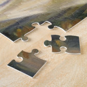 風光明媚な魅力的ブルージュの運河に古い橋 ジグソーパズル (側面)